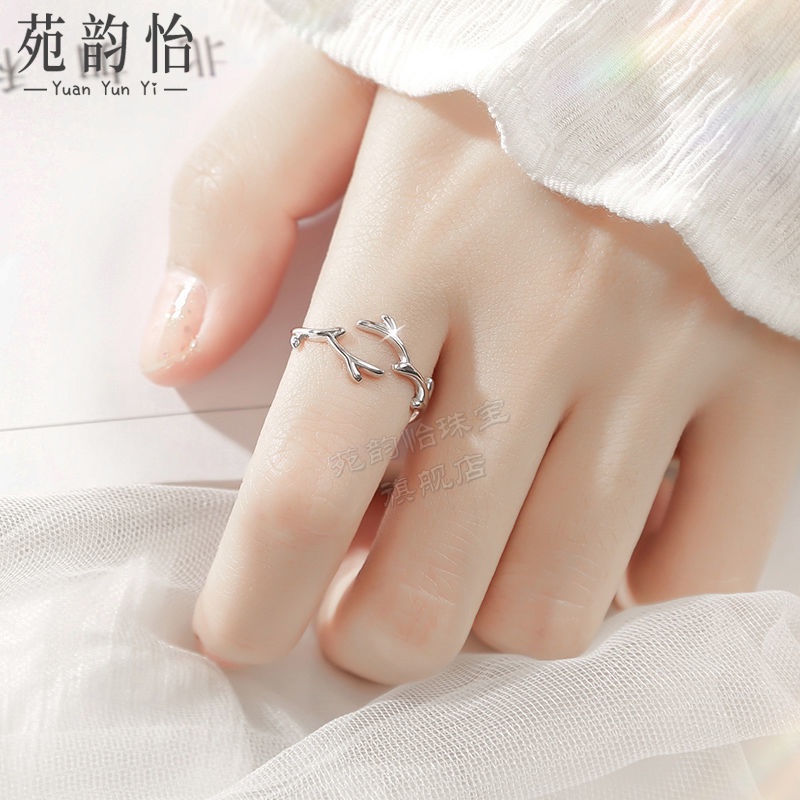 Nhẫn Vòng Nhẫn Gạc Nhẫn Đuôi Mở Ngón Trỏ Có Thể Điều Chỉnh Được Thiết Kế Thích Hợp Cho Nữ Cá Tính