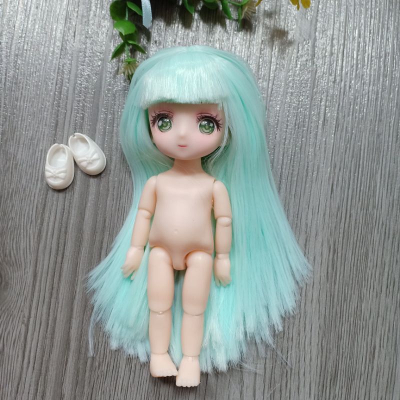 Búp Bê Truyện Tranh Cao 16cm Trơn Không Kèm Đồ ,Tặng Kèm Giày Animedolls 638 NCT