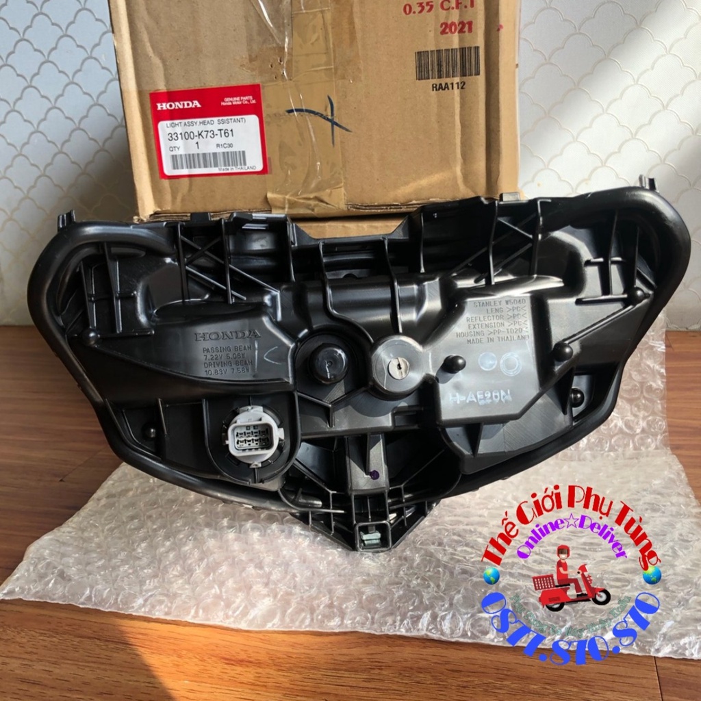 Đèn pha - chóa đèn trước Wave 125i Zin Honda thái lan - 33100-K73-T61