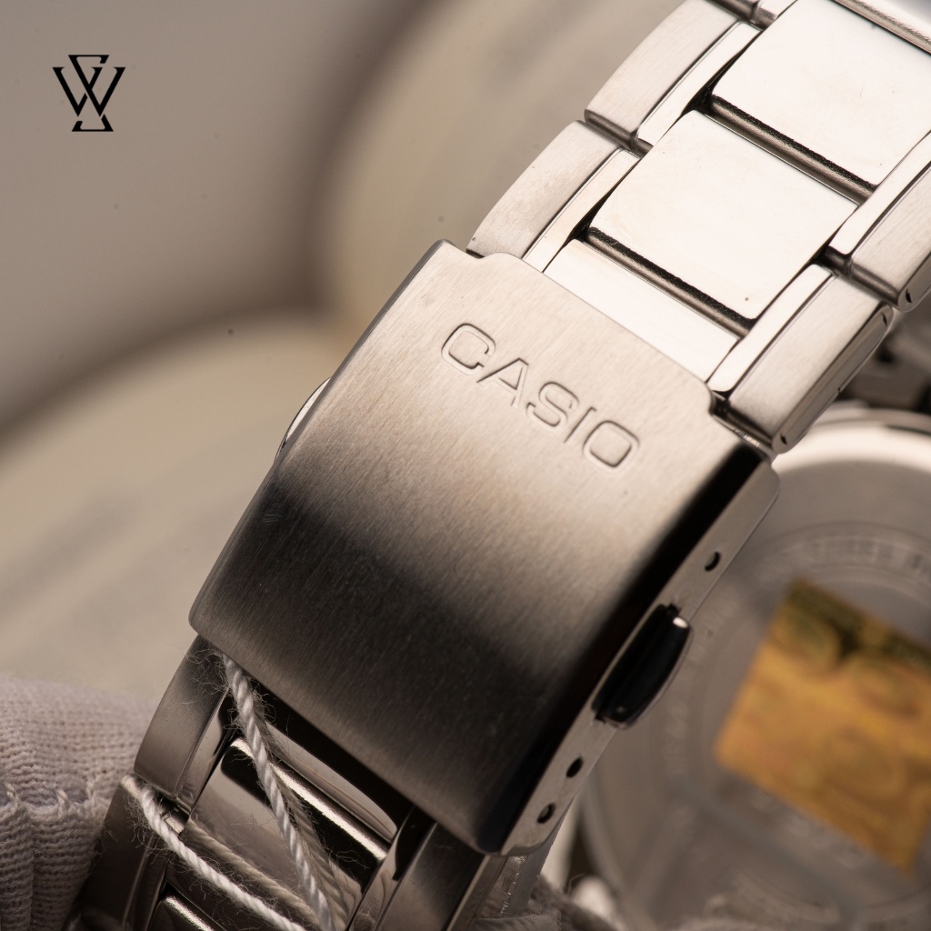 Đồng Hồ Quartz Nam Casio WATCHSTORE MTP-1374D-5AVDF Thiết Kế Kính Khoáng 43.5mm, Dây Đeo Kim Loại Và Vỏ Thép Không Gỉ