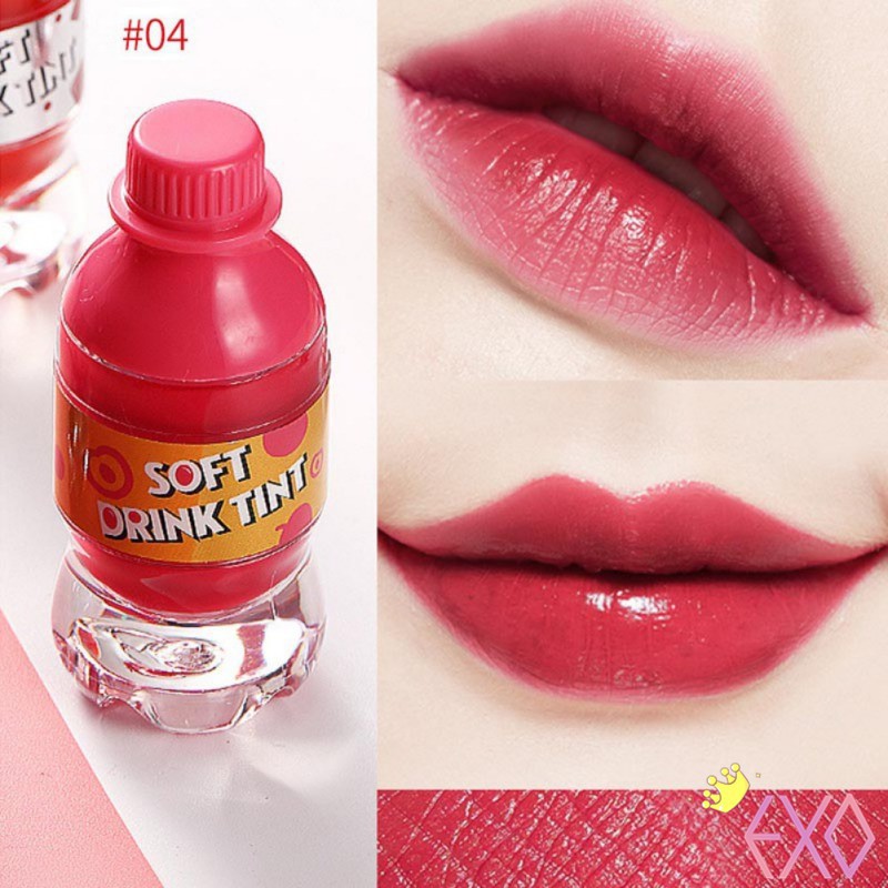 Son môi chống nước lâu phai thiết kế vỏ son hình chai soda mini độc đáo | BigBuy360 - bigbuy360.vn