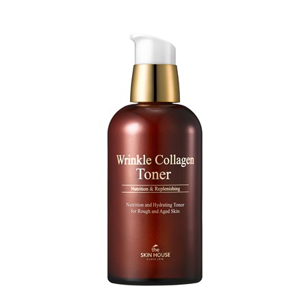 Nước hoa hồng chuyên sâu bổ sung collagen giúp giảm nhăn và săn chắc da THE SKIN HOUSE WRINKLE COLLAGEN TONER