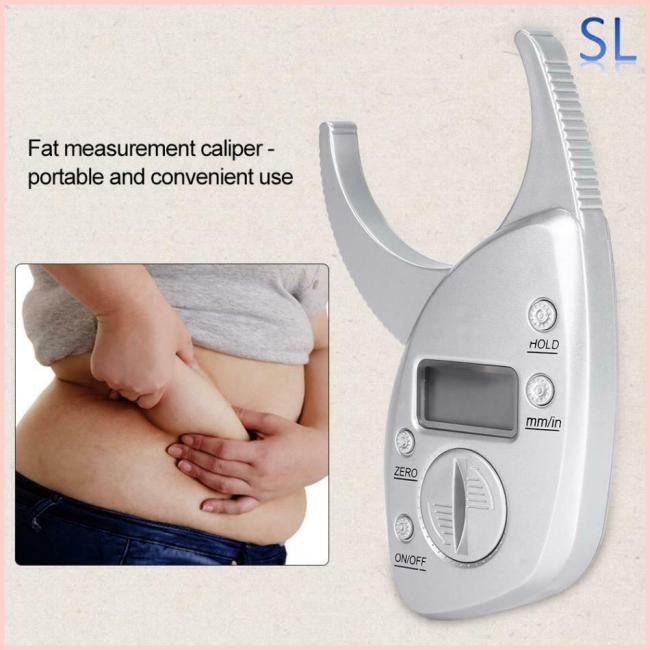 Digital LCD Body Fat Caliper Skin Fold Analyzer Measurement Thickness Test 50mm