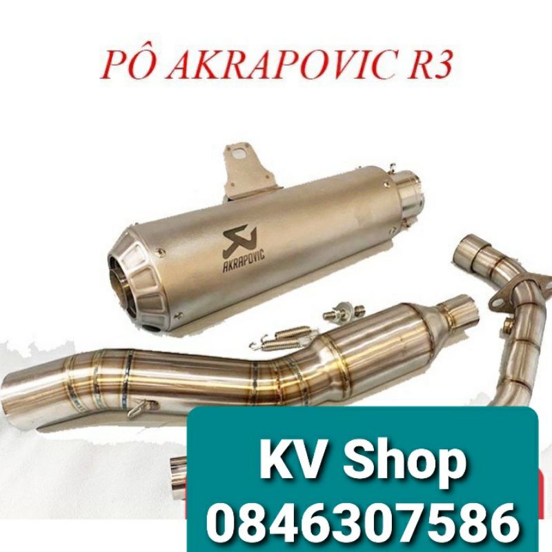 Pô Akrapovic R3 / Pô Ak R3 nhập khẩu