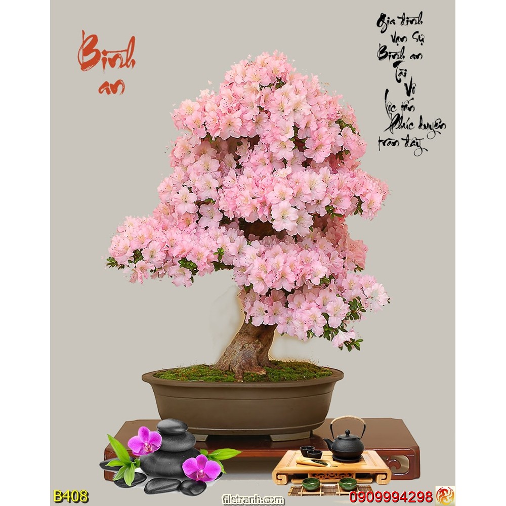 TRANH DÁN TƯỜNG 3D BÌNH HOA, LO HOA NHIỀU MẪU