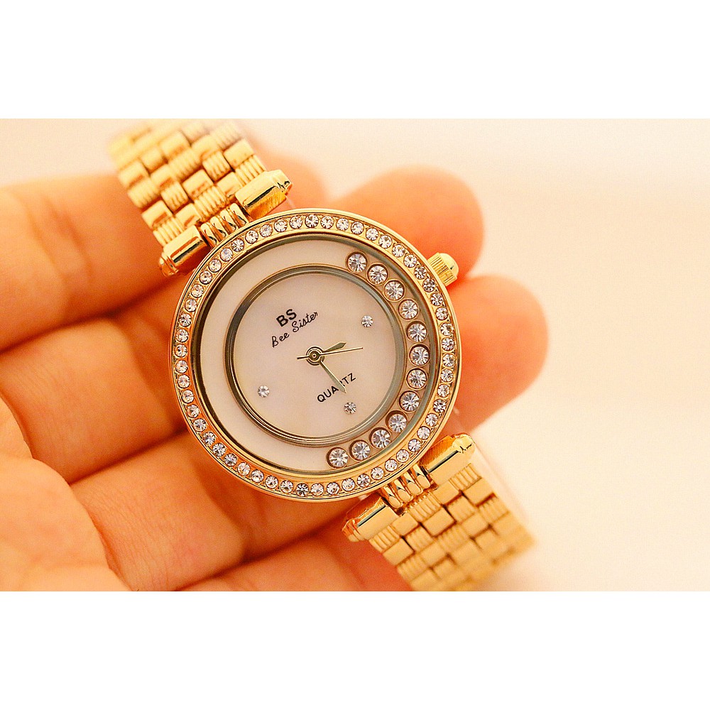 Đồng Hồ Nữ BEE SISTER FA1552 Dây Thép Cao Cấp, Mặt Tròn Đính Đá - HÀNG CHÍNH HÃNG [CÓ VIDEO - ẢNH THẬT] | BigBuy360 - bigbuy360.vn