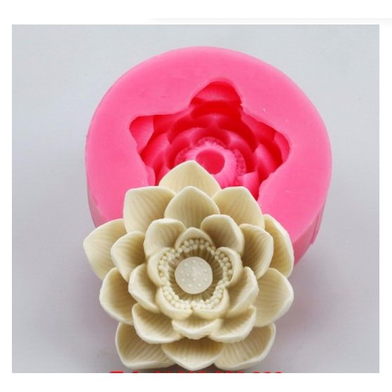 Khuôn Silicone Hoa Sen Nở Lớn 10Cm
