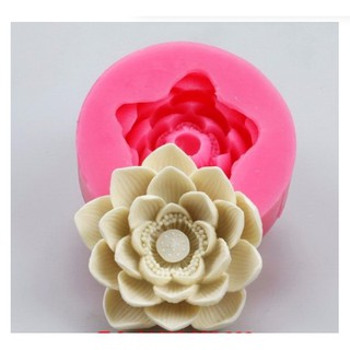 Khuôn Silicone Hoa Sen Nở Lớn 10Cm