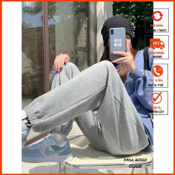 [QUÀ TẶNG KTYTT] Quần Jogger Nữ Chất Nỉ Tổ Ong dày ấm 4 màu m899 | BigBuy360 - bigbuy360.vn