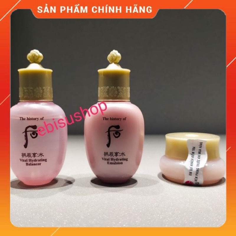 [Tách Set] Set dưỡng da ,cấp ẩm whoo hồng 3 món