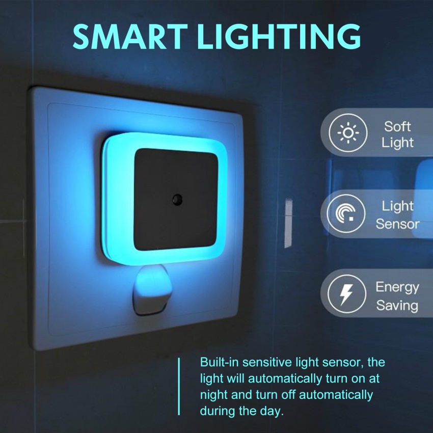 Đèn Ngủ Bóng LED Cảm Biến Thông Minh Tự Động