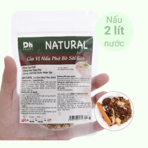 (Combo 3 Gói) Natural Gia Vị Nấu Phở Bò Sài Gòn DH Foods . Mang chọn yêu thương đến gia đình Việt.