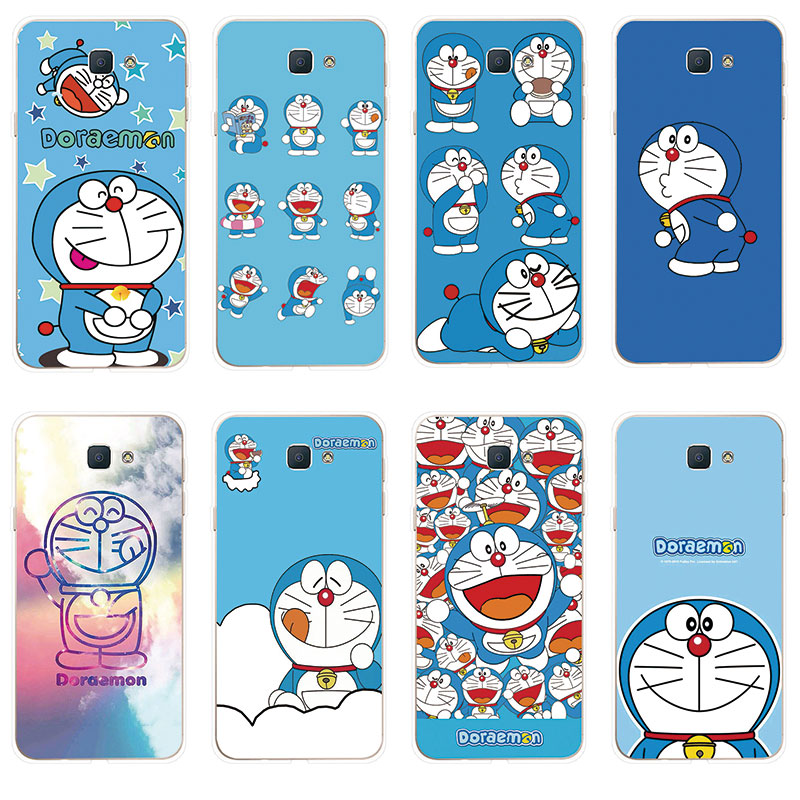 Ốp lưng TPU mềm Samsung Galaxy J2 J5 J7 Prime Doraemon hoa văn