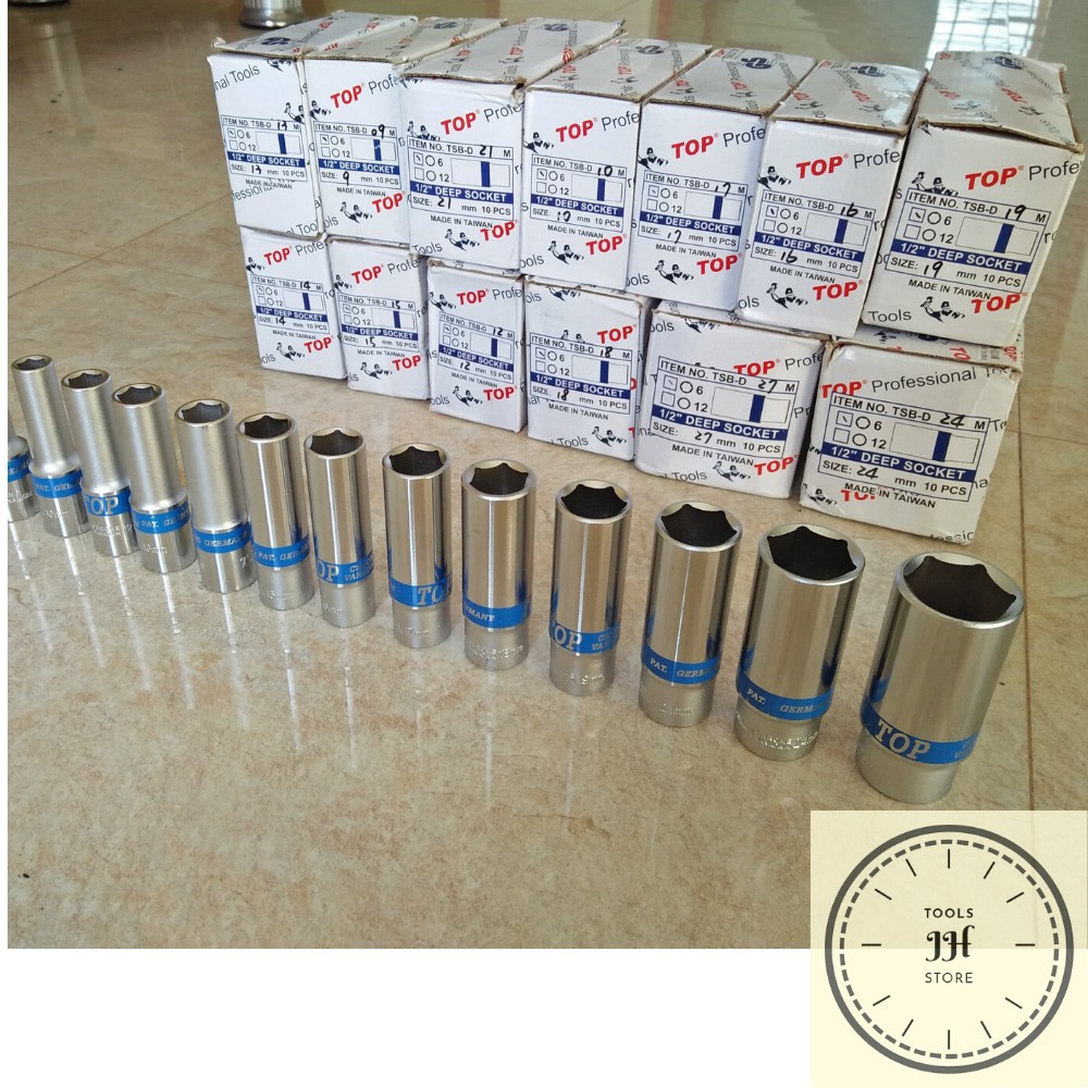 đầu tuýp đức 1/2 TOP đầu dài tiêu chuẩn đức