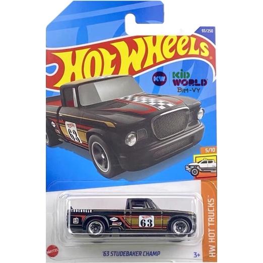 Xe mô hình Hot Wheels basic Bán tải '63 Studebaker Champ HCT51.