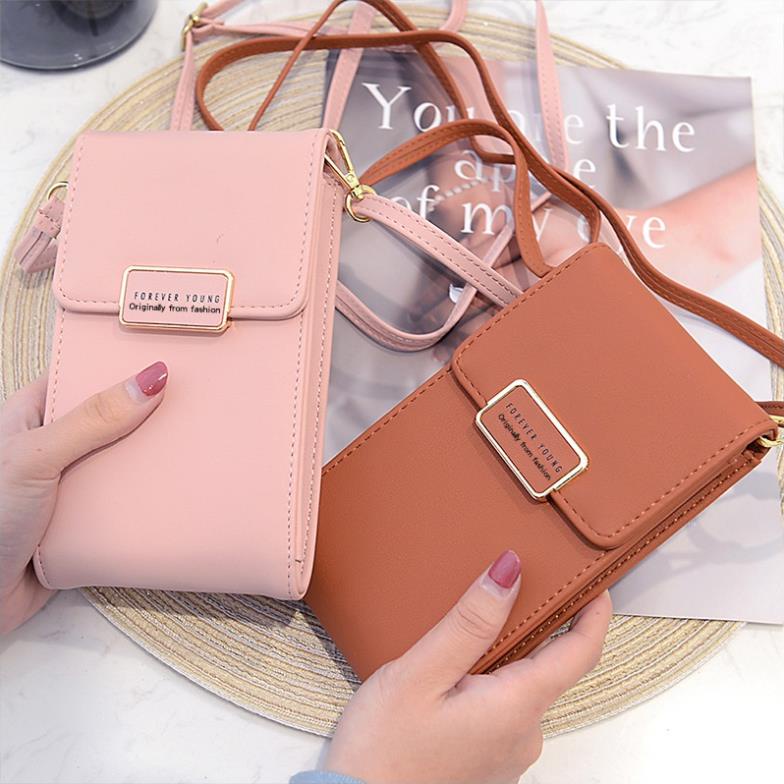 Túi Đeo Chéo Nữ Chính Hãng FOREVER YOUNG Đựng Điện Thoại Đi Chơi Dáng Basic Dễ Thương