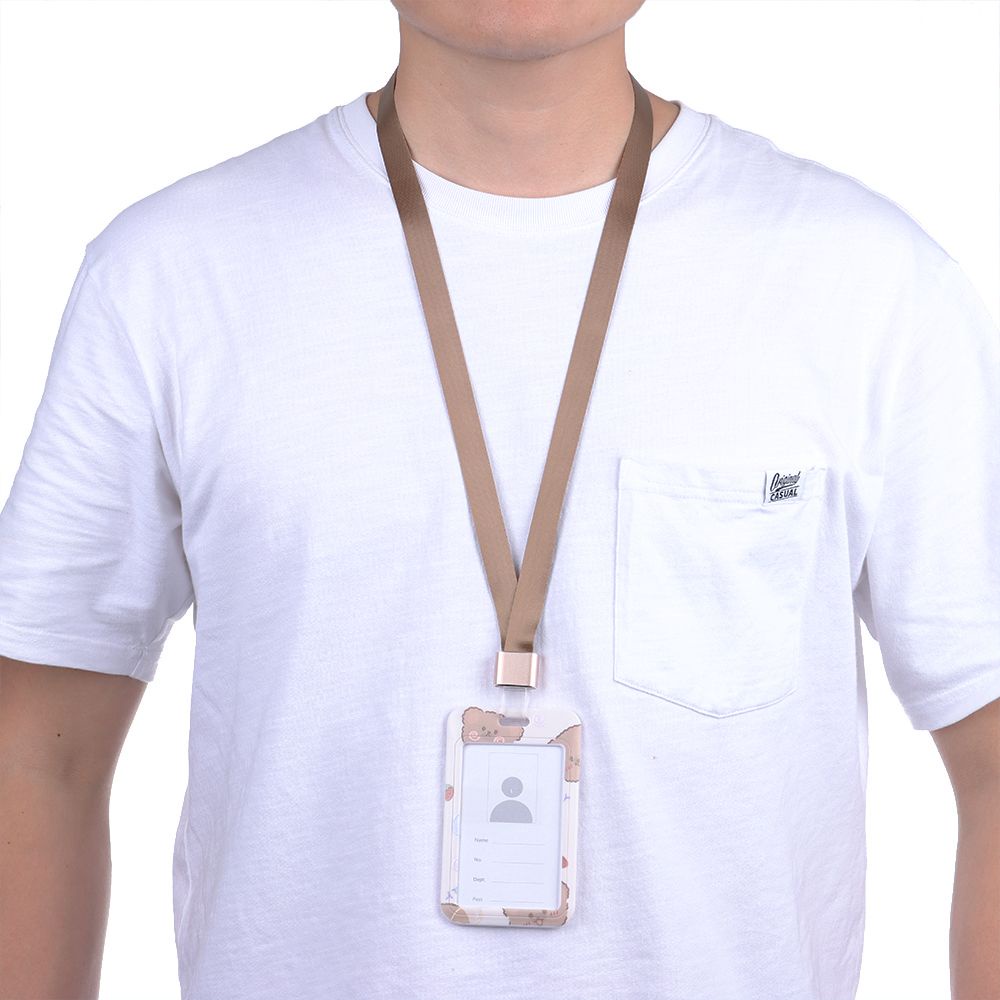 Bao thẻ tên xe buýt họa tiết hoạt hình đáng yêu tiện lợi