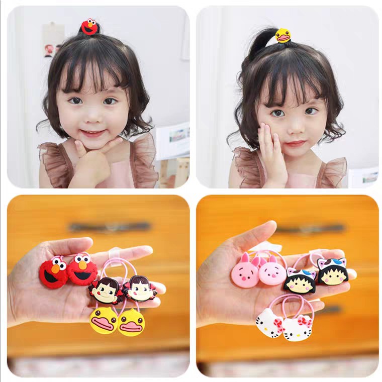 CỘT TÓC CHO BÉ GÁI 3D HÌNH THÚ CƯNG HOẠT HÌNH CAO CẤP