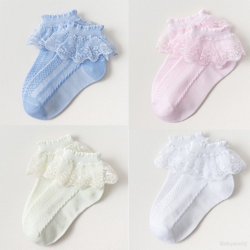 Vớ cotton Ren Hoa NgắN Cho Bé GáI