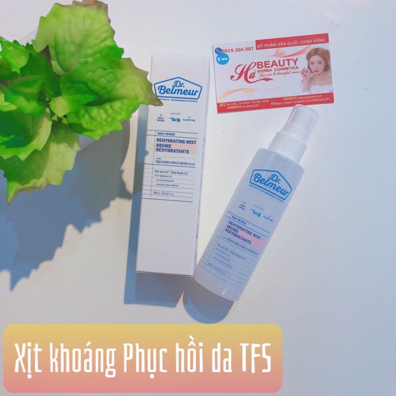 Xịt khoáng dưỡng ẩm phục hồi da mặt cấp ẩm Hàn Quốc The Face Shop Dr Belmeur Daily Repair Rehydrating Mist 100ml | BigBuy360 - bigbuy360.vn