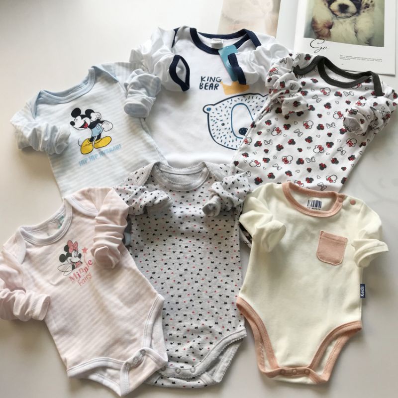 BODY CHIP/ BODY SUIT DÀI TAY XUẤT DƯ CHO BÉ 0-24M MẪU MỚI NGẪU NHIÊN