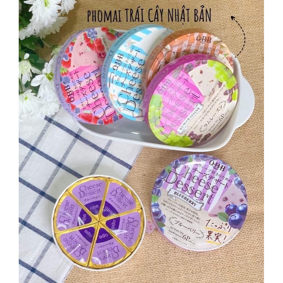 Phomai QBB Nhật Bản 90G Phomai Hoa Quả Xay Nhuyễn Không Đường Bổ Sung Canxi Đạm Chất Béo Cho Bé Ăn Dặm Tiêu Hóa