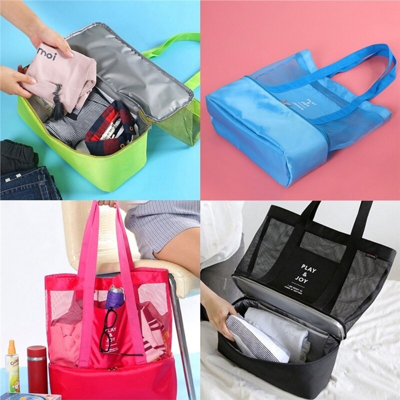Túi đựng đồ du lịch 2 tầng đa năng Play&Joy treo xe đem đồ ăn thức uống đi đường tiện lợi