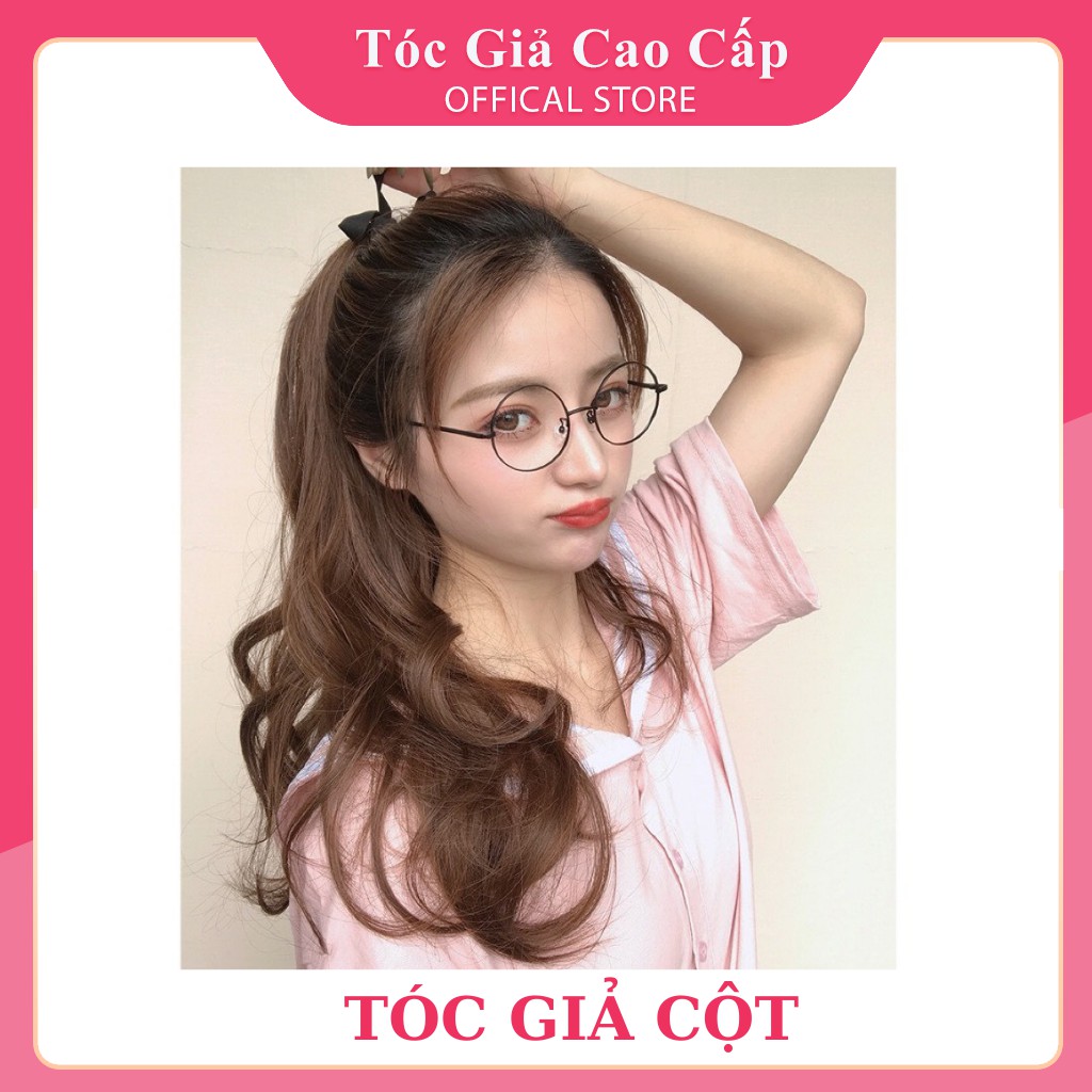 Tóc giả cột xoăn lọn đuôi❤️FREESHIP❤️Tóc giả cột xoăn lọn tầng D199