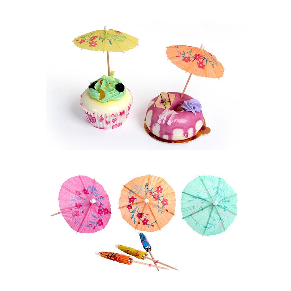 Set 50 Ống Hút Mini Hình Chiếc Ô Xinh Xắn