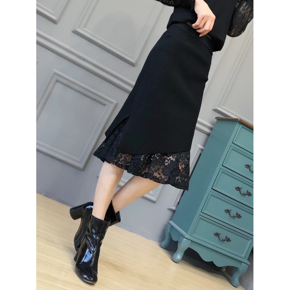 chân váy chéo lót ren đuôi cá | BigBuy360 - bigbuy360.vn