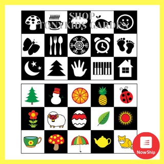 Thẻ Dán Tường Kích Thích Thị Giác Cho Bé TONYKIDS