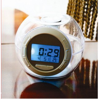 Đồng hồ báo thức để bàn LCD 7 màu đèn Led