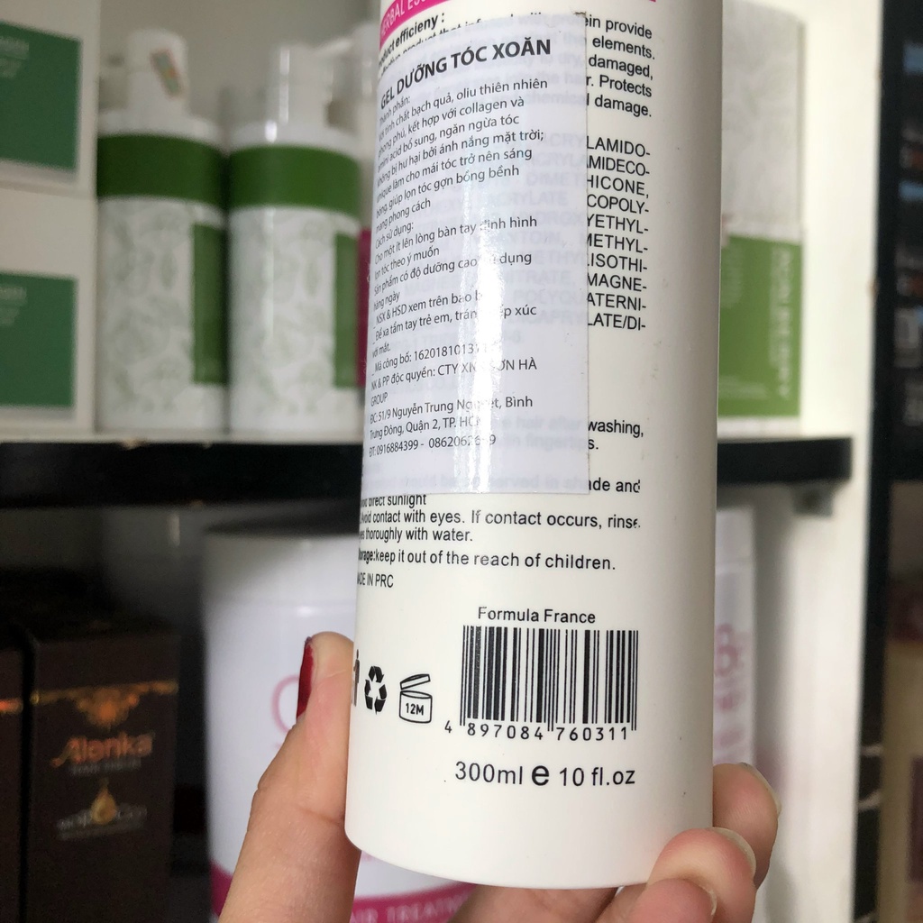 Gel dưỡng tạo kiểu tóc xoăn Caluo.Ber Styling Hair Gel 300ml
