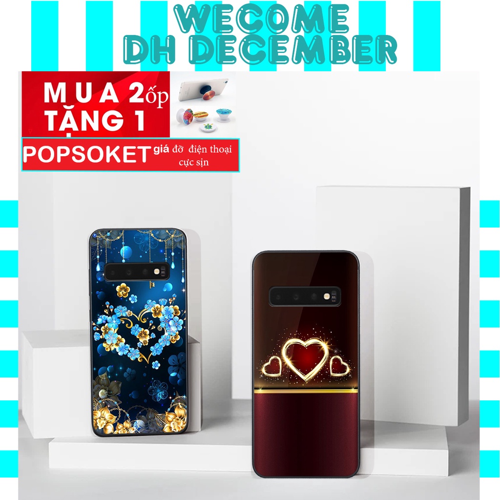 HOT SALE OFF ( 2 ỐP TẶNG 1 POP) Ốp lưng Samsung Galaxy S10 / S10 PLUS in hình hoa tinh tế , mới mẻ DH DECEMBER
