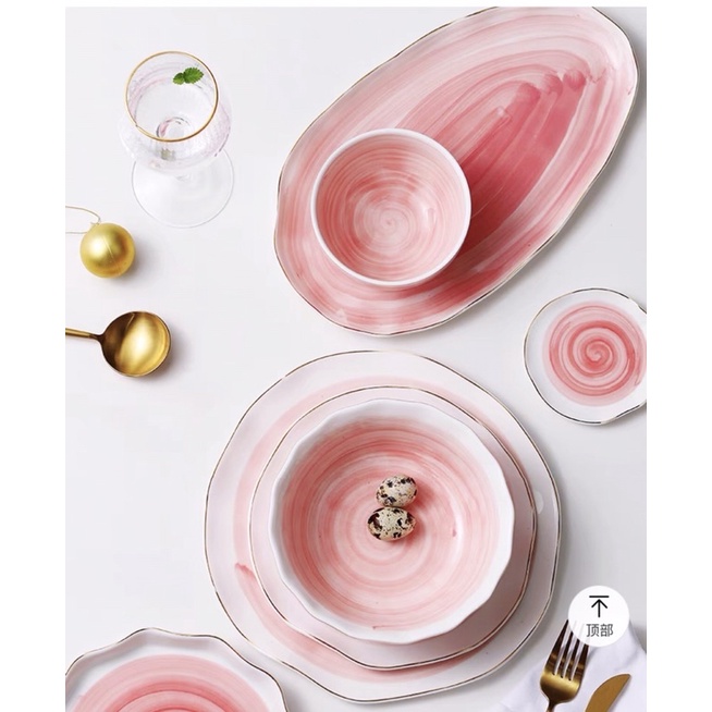 Bộ bát đĩa pastel Nebulea phong cách Bắc Âu hiện đại