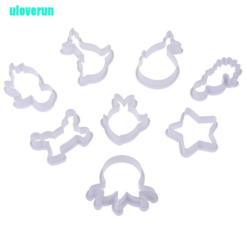 Set 8 Khuôn Cắt Bánh Quy Mini Hình Sinh Vật Biển