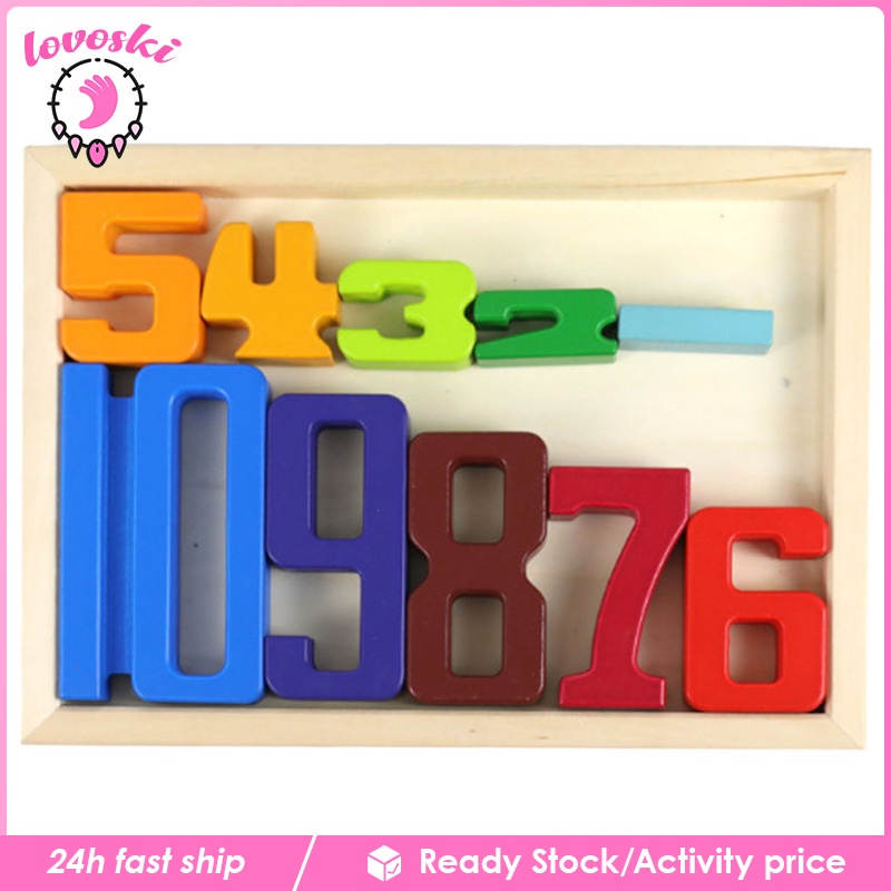 Stackable Montessori Building Blocks Early Preschool Developmental Toy