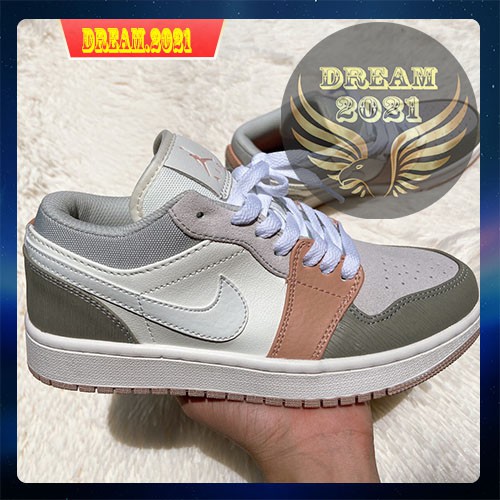 [ Hotrend  ] Giày thể thao Jordan 1 Low Milan Hồng phấn chuẩn 1/1