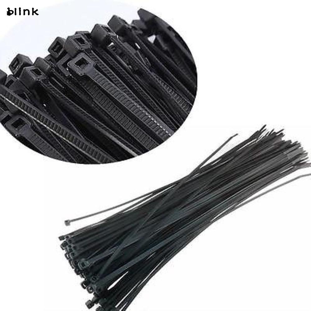 Bộ 100 Dây Rút Nilon 3 * 200mm Màu Đen Chuyên Dụng Cho Xe Đạp