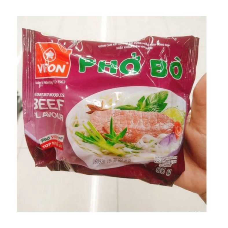 Set 5 gói phở bò Vifon 65g/bánh đa cua Vifon gói 60g