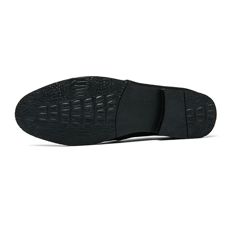 Giày Da Lộn Mũi Nhọn Thoáng Khí Phong Cách Anh Quốc Thời Trang Cho Nam