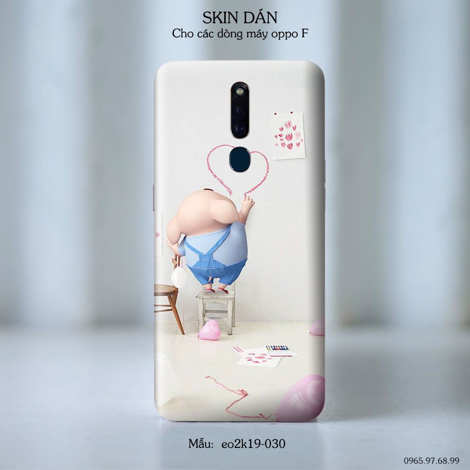 Skin dán cho các dòng điện thoại Oppo R5 - R7s - R7 lite - R7 plus in hình heo cực đáng yêu