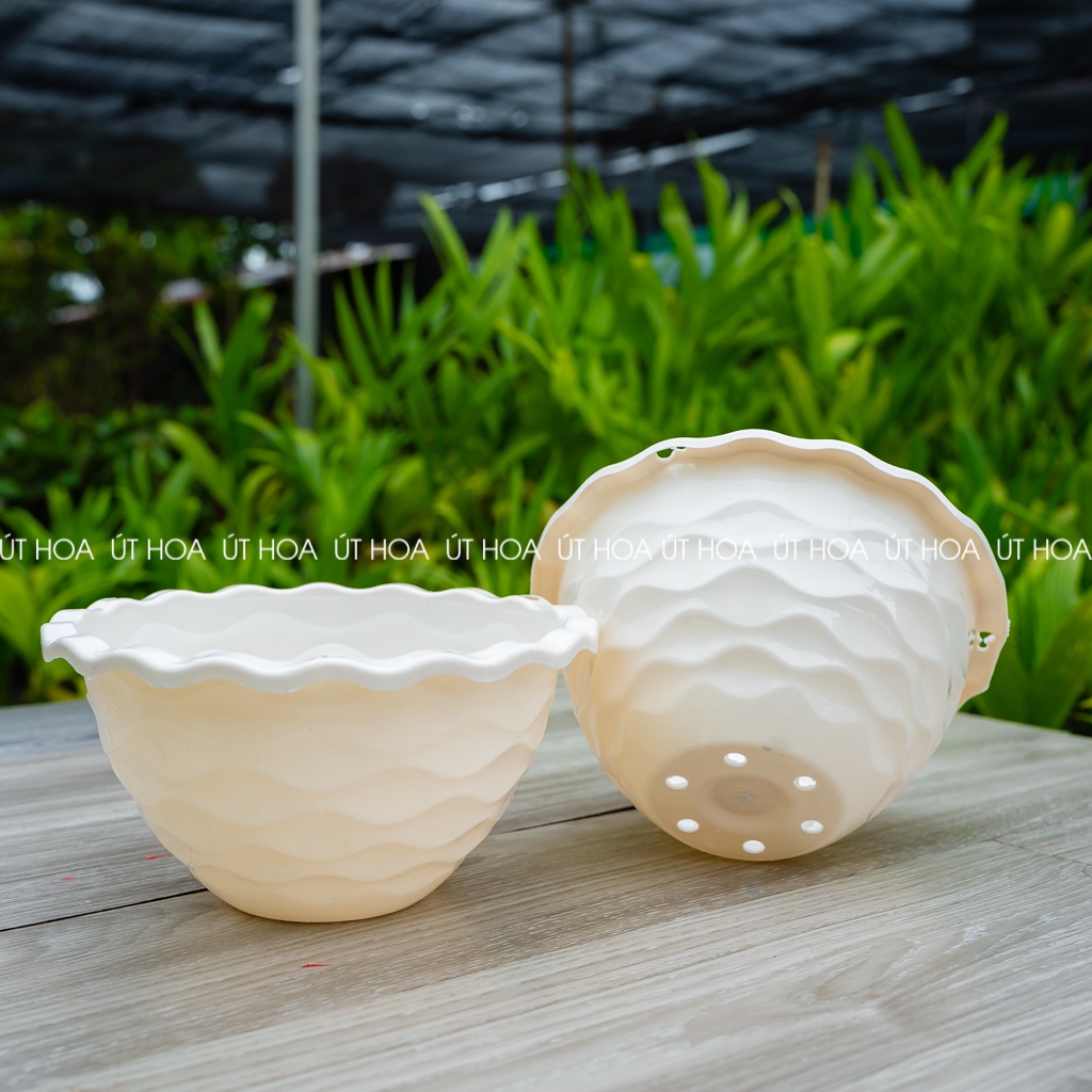 Combo 10 chậu treo mắt lưới (kèm dây treo) mẫu đẹp