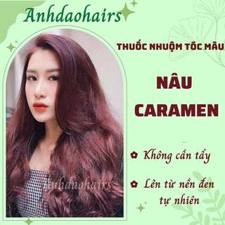 Thuốc Nhuộm Tóc Màu Nâu Caramel - Anhdaohair.