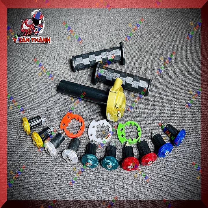 Cùm tăng tốc domino có bao tay daytona và gù salaya nhôm MS 45