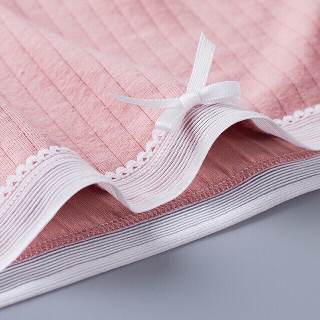 Quần Lót Cotton Tăm Viền Ren Phối Nơ Ms5362 | BigBuy360 - bigbuy360.vn