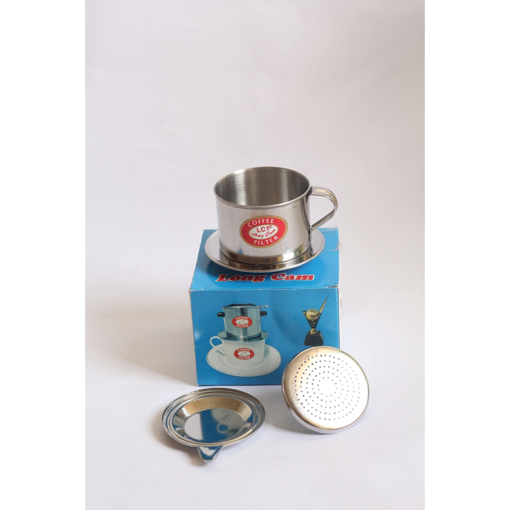 Phin pha cà phê cafe bằng inox Coffee Finter VỎ XANH cafe đẹp cao cấp Sài Gòn Long Cam loại đẹp các số 6-7-8-9