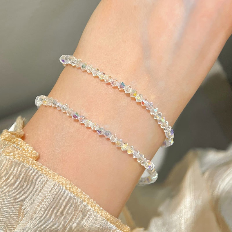 Vòng tay nữ lắc tay nữ hạt pha lê LTB171 Cá jewelry