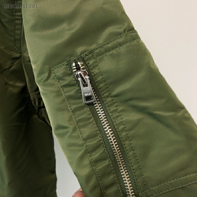 Áo Khoác Gió Thêu Logo MLB NY Màu Trơn Phối Khóa Kéo Cá Tính Cho Nam Và Nữ