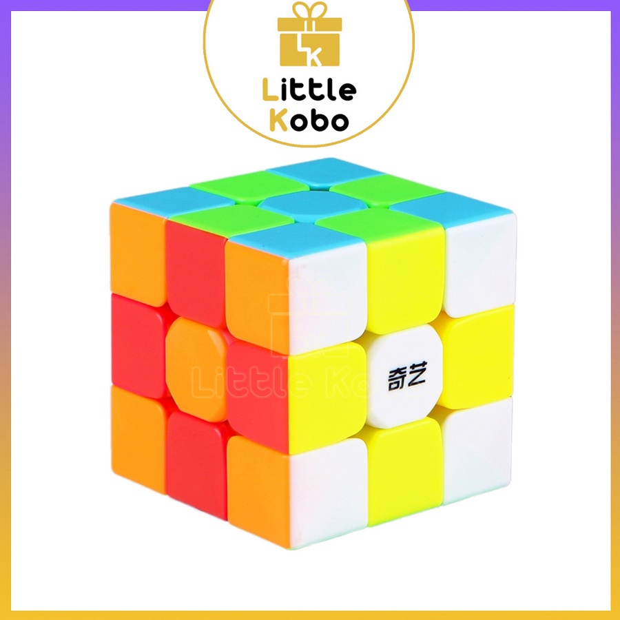 Rubik 3x3 QiYi Warrior S 3x3 Rubic 3 Tầng Không Viền Stickerless Đồ Chơi Trí Tuệ Trẻ Em Phát Triển Tư Duy - Little Kobo